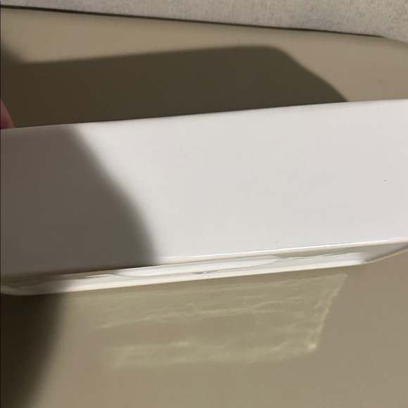 White Rectangular Ceramic Baking Dish - Picture 3 of 4